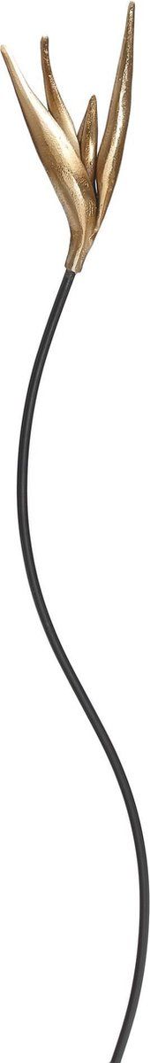 PTMD alu goud bloem strelitzia met ijzeren steel l