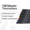Infinity Goods Twinmarkers - 168 Stuks - Professionele Alcohol Markers - Dubbelzijdige Tip - Opbergtas (168 stuks)