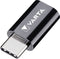 Varta 57945101401 - USB 2.0 Adapter - Micro-USB naar USB-C - Zwart