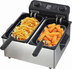 Friac F600IX - Dubbele Frituurpan - 6L 3300W RVS