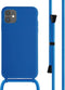 imoshion Hoesje Geschikt voor iPhone 11 Hoesje Met Koord - imoshion Siliconen hoesje met koord - Blauw