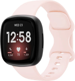 imoshion Siliconen bandje - Geschikt voor Fitbit Versa 4, Versa 3, Sense 2, Sense - Roze - One Size