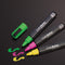 Krijtmarker Sigel whiteboard fluor roze/geel/groen 1-5mm - 10 stuks
