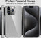 Podec iPhone 15 Pro - Telefoonhoesje - Inclusief screenprotector - Transparant