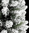 vidaXL - Kunstkerstboom - met - sneeuw - smal - 120 - cm - PVC - en - PE