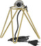 Calex Tafellamp Tripod - Industrieel - E27 Fitting - Goud - Hoogte 53 cm (1 stuk)