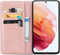 iMoshion Hoesje Geschikt voor Samsung Galaxy S21 FE Hoesje Met Pasjeshouder - iMoshion Mandala Bookcase - Rosé Goud
