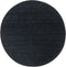 Vloerkleed MOMO Rugs Panorama Uni Rond Black Vloerkleed - 250 rond - Rond - Laagpolig,Rond Tapijt - Industrieel - Zwart