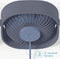 USB Tafelventilator - USB Ventilator - Mini Ventilator - Compact - 3 Windstanden - Blauw