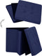 vidaXL - Opbergkruk - inklapbaar - kunstlinnen - blauw