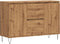 vidaXL - Dressoir - 104x35x70 - cm - bewerkt - hout - artisanaal - eikenkleurig