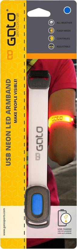 Gato Reflecterende armband - Unisex - blauw/zwart