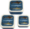 Rex London Lunchbox set met Broodtrommel / Drinkfles / Snackdoosjes (3 stuks) - Haai
