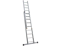 Drabest Combinatie Ladder - 2x 9 Treden - Aluminium - 2,70 m (2 stuks)