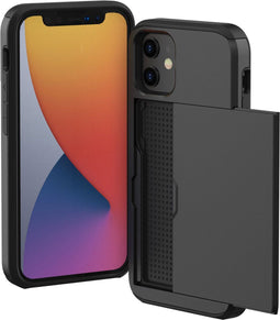 iMoshion Hoesje Geschikt voor iPhone 12 Mini Hoesje - Ruimte voor 2 pasjes - iMoshion Backcover met pasjeshouder - Zwart