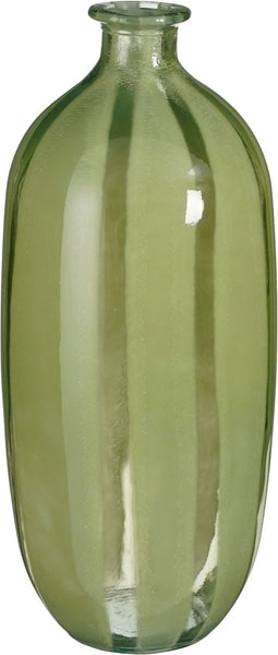 Mica Decorations Vaas Montello - 19x19x45 cm - Glas - Lichtgroen