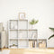 vidaXL - Kamerscherm - / - boekenkast - 3-laags - 137,5x29x103,5 - cm - hout - wit