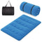 Costway Futonmatras - Wasbare Hoes - Draagtas - 203 x 137 x 10 cm - Blauw