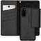 Selencia Hoesje Geschikt voor Samsung Galaxy S20 Hoesje Met Pasjeshouder - Selencia Llyr 2-in-1 Uitneembare Slang Bookcase - Zwart