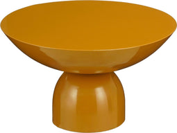 Mica Decorations Celise - Bijzettafel - H28 x Ø47 cm - Metaal - Bruin