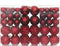 vidaXL - Kerstballen - 100 - st - 3/4/6 - cm - wijnrood