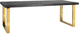 Richmond Interiors Eettafel Blackbone gold 220 (Black rustic)