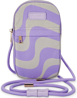 Telefoontasje Dames Crossbody - Selencia 100% Gerecycled telefoontasje design - Universeel Schoudertasje telefoon - paars