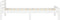vidaXL - Bedframe - massief - grenenhout - wit - 100x200 - cm