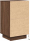 vidaXL - Nachtkastje - met - LED-verlichting - 38x34x65 - cm - bruin - eiken