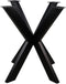 HSM Collection-Tafelonderstel Spider Oakland-70x70x72 (80x40mm)-Zwart-Metaal