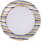 Duni Wegwerp Borden Stripes Black & Gold 22 Cm 10 Stuks