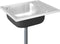 vidaXL - Gootsteen - met - afvoerset - 600x500x155 - mm - roestvrij - staal - zilver