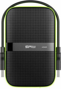 Silicon Power Armor A60 - Externe harde schijf 2.5 - 2 TB USB 3.0 Anti-shock Waterproof - Zwart