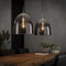AnLi Style Hanglamp 2xØ40 shaded ovaal glas