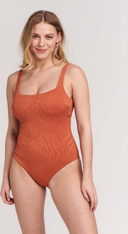 Shiwi Renée - Swimsuit - Zebra patroon - spice route brown - 40