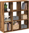 vidaXL - Kamerscherm - / - boekenkast - 102x29x103,5 - cm - hout - oud - houtkleurig