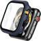 imoshion Screenprotector - Geschikt voor Apple Watch Series 7 / 8 / 9 - 41mm - Full Cover Hard Case / Beschermend Hoesje - Donkerblauw