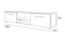 Tenus TV meubel - TV dressoir - LED verlichting - zwart - 140 cm