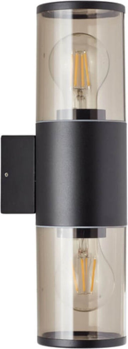 Brilliant Sergioro - Buitenlamp - E27 max 2x40W - IP44 - Zwart