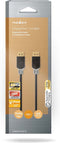 Nedis DisplayPort-Kabel - DisplayPort Male - DisplayPort Male - 8K@60Hz - Verguld - 1.00 m - Rond - PVC - Antraciet - Doos