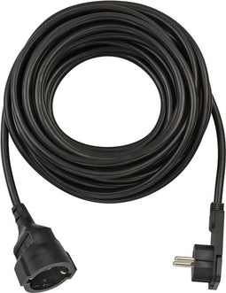 Brennenstuhl 1168980010 - Geaarde hoekstekker met 10 m kabel - IP 20 - Zwart