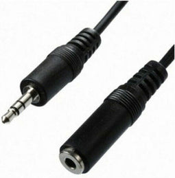 3GO CA104 - Kabel Audio Jack 3,5 mm - 3 m - Zwart
