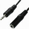 3GO CA104 - Kabel Audio Jack 3,5 mm - 3 m - Zwart