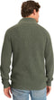 Mario Russo Rib Skipper - Heren Trui - Half Zip - Agave Groen - XXL