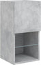 vidaXL - Tv-meubelen - 2 - st - met - LED-verlichting - 30,5x30x60 - cm - betongrijs