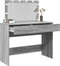 vidaXL - Kaptafel - met - LED-verlichting - 100x40x120 - cm - grijs - sonoma