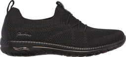 Skechers Arch Fit Flex - Dames Sneakers - Air-Cooled Memory Foam - Black/Black - Maat 38