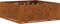 vidaXL - Vierkante - Vuurkorf - 80x80x30 - cm - Weerbestendig - Staal