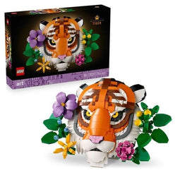 LEGO Art 31217 Wildlife Collection - Tijger - Set voor volwassenen - Wanddecoratie met bloemen