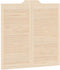 vidaXL - Draaideuren - louvredesign - 2 - paar - 100x100 - cm - massief - grenenhout